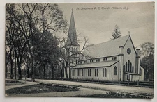 1909 NJ Postcard Millburn New Jersey St Stephens P E Church building Essex Co