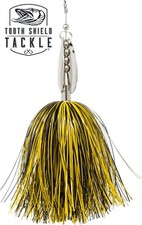 Tooth Shield Tackle 308 Musky Bucktail Muskie Inline Spinner (Solid Jailbird)