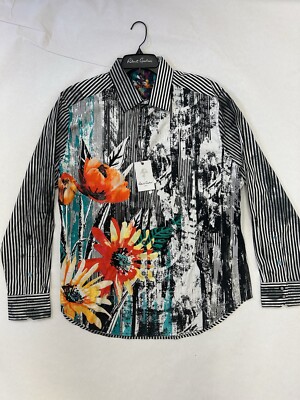 NWT Robert Graham Fields Of Gold Classic Men's Button Down Dress Shirt XL  | eBay