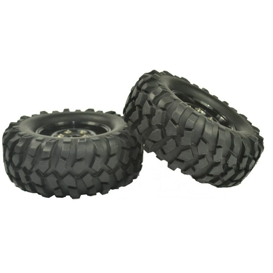 4x 1/10 Rubber Tires Wheels Rims 12mm Hex 1.9'' For HPI HSP Tamiya RC Buggy Car - Image 3 of 4