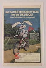 Trix Cereal Bike Safety Flag Offer - 10x6.5" 1975 Vintage Print Ad