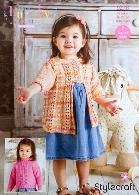 Mädchen Pullover & Strickjacke DK Strickmuster Geburt - 4 Jahre Stylecraft 9278