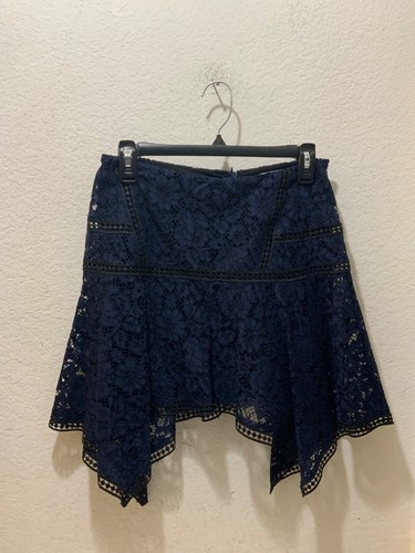 Veronica Taschentuchrock Bart marineblau Aura getäfelt Blumen Spitze Größe 4 - Bild 5 von 9
