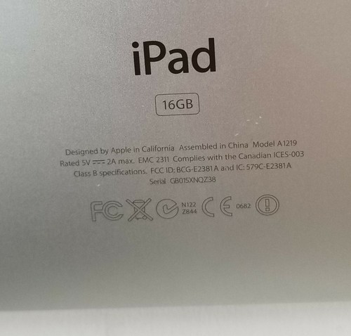 Apple iPad & Atari Arcade 1st Generation 16GB Wi-Fi 9.7 in A1219 Duo Powered Lot - Picture 9 of 12