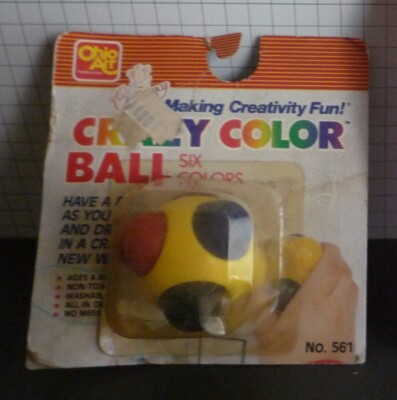 * * * Ohio Art Co Crazy Farbball 1989 - Clowny - sechs Farben * *
