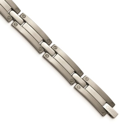 Chisel Titanium Brushed and Polished 8.5 inch Chain ; 8.5 inch