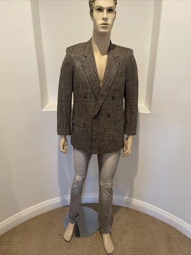 VINTAGE MIKE CARUSO SANTA MONICA CALIF MULTI PLAIDS BLAZER/SPORT JACKET SIZE 40R - Picture 4 of 11