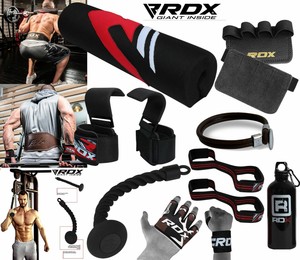 RDX-Barbell-Pad-Weight-Lifting-Grip-Squat-Gym-Bodybuilding-Gloves-Fitness-Grips