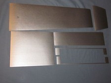 1966-67 Impala Vinyl Console Trim In Brushed Aluminum For Automatic Models