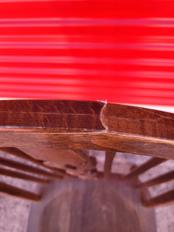 Винтажный обеденный стул Royal Charter Oak Windsor Ethan Allen с бантом сзади - Изображение 4 из 4