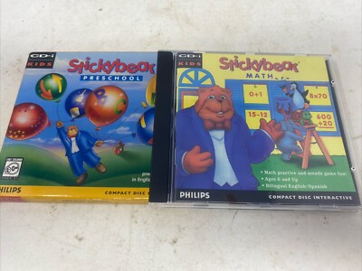 Stickybear Math Philips CD-i rare compact disc interactive