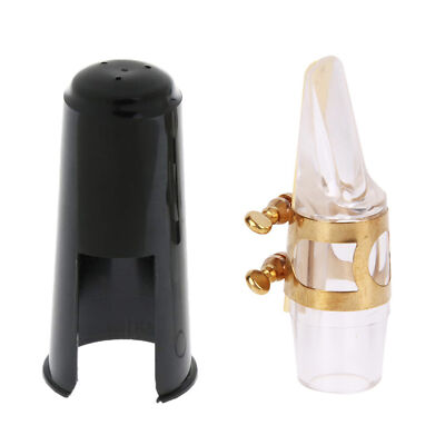 Alto Saxophone Transparent Mouthpiece E flat Crystal Mouthpiece Kit Set Z5D9
