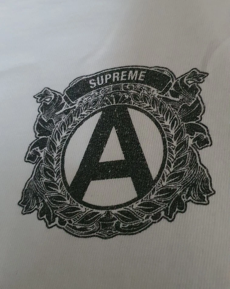 T Shirt SS15 Supreme Anti Everything Bianca Taglia M Media
