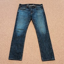 Adriano Goldschmied AG Jeans Mens 33 (35x32) Blue Matchbox Slim Straight Stretch