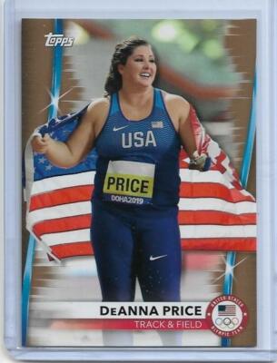 AWESOME 2020 TOPPS OLYMPICS DEANNA PRICE /99 ''GOLD'' CARD #43 ~ HAMMER THROW 2021