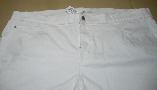 Old Navy boyfriend shorts clean slate white women's cuffed legs size 20 NWT - Picture 3 of 15