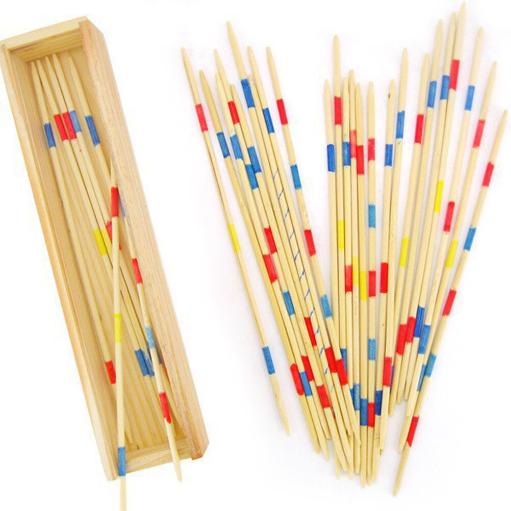 Traditional Mikado Pick Up Sticks Game Wooden Pickup Party`Favour