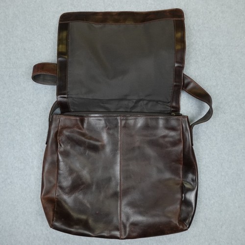 Borsa a tracolla Wilsons in pelle messenger pelle marrone pendolarismo viaggio lavoro - Foto 6 di 15