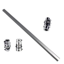 For Mustang Ii Manual Rack 22 Steering Shaft Kit 3 U-joints