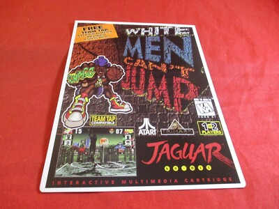 White Men Can't Jump Atari Jaguar Vidpro Promo Display Card ONLY 
