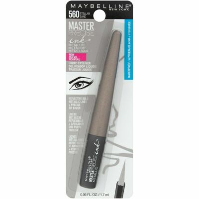 Maybelline Master Precise Ink Metallic wasserfester flüssiger Eyeliner. STELLARSAND