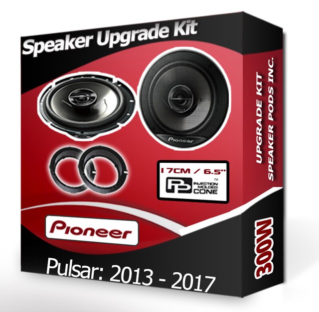 Pioneer Car Speakers For Nissan Pulsar Front Doors Adaptor Pods 300W Pioneer Car Speakers For Nissan Pulsar Front Doors Adaptor Pods 300W