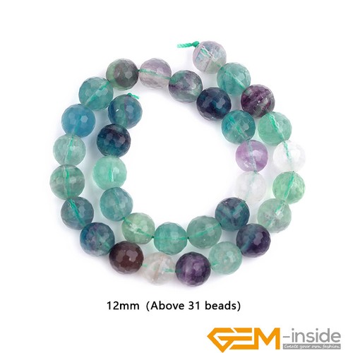 Wholesale Lot Natural Assorted Stones Faceted Round Loose Spacer Beads 15"Strand - Picture 128 of 345