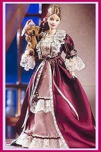 victorian barbie with cedric bear
