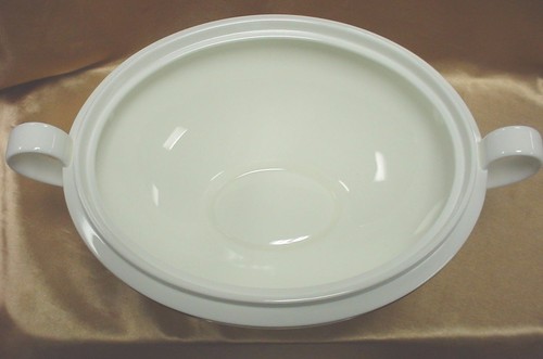 VILLEROY & BOCH CHATEAU COLECCIÓN AZUREA OVALADO TAZÓN DE VERDURAS CON CUBIERTA #2 - Imagen 4 de 8