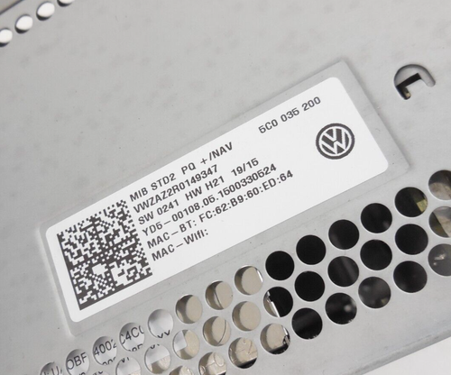Volkswagen Jetta AM FM 2016 2017 receptor de reproductor de navegación sin navegación OEM - Imagen 3 de 3