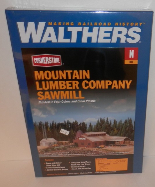 Walthers Cornerstone Series174 N Scale Mountain Lumber Co. Sawmill