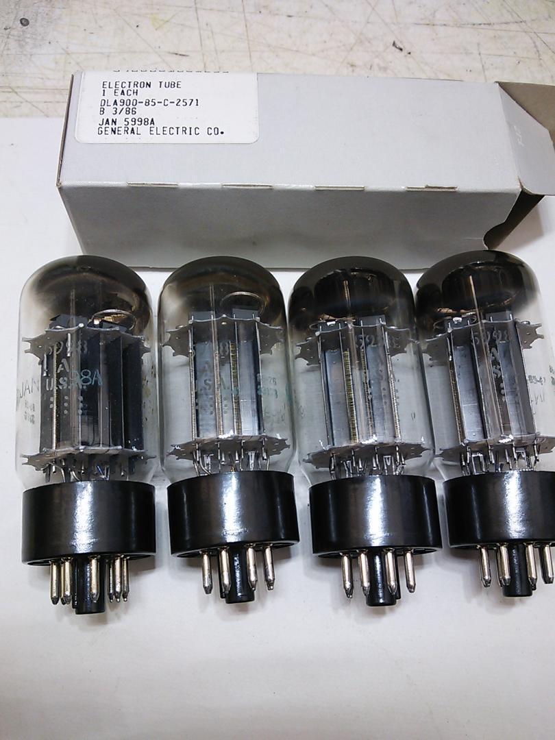 真空管　5998A GE　WE421同等 真空管 5998A GE WE421同等
