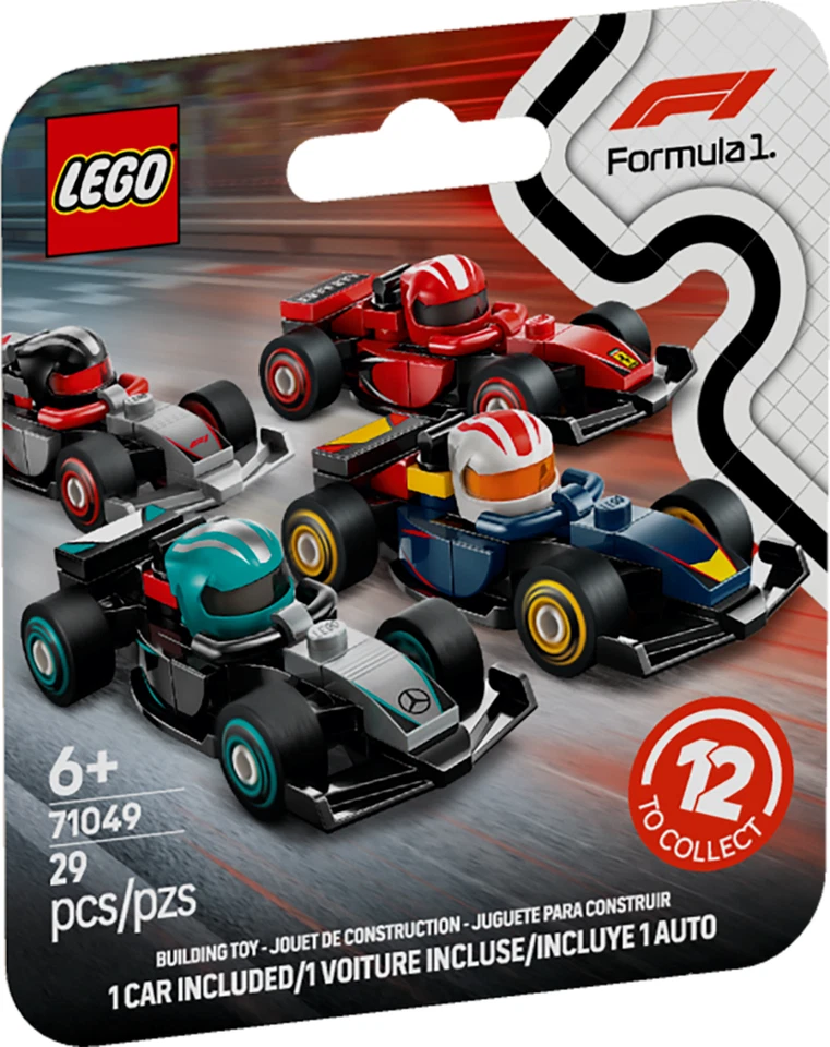 LEGO Formula 1 Collectible Mini Cars (71049) - Choose Your Team - Brand New - Image 2 of 4