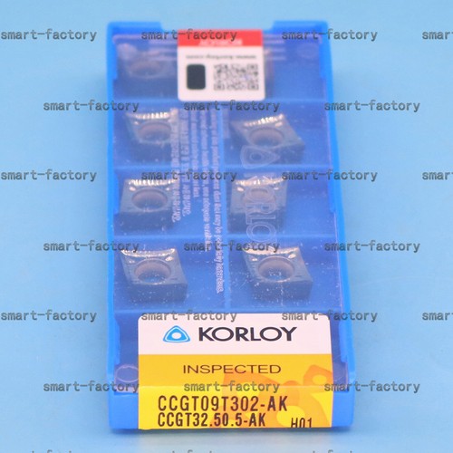 NEW 10PCS/BOX Korloy CCGT09T302-AK H01 CCGT32.50.5-AK CNC Carbide Insert#XR - Picture 3 of 4