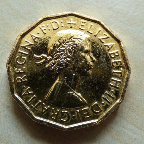 Elizabeth II Threepence, Farthing ... or Crown Choose Plated or Enamelled Gilt - Picture 66 of 96