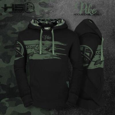 sweat à capuche Hotspot Design mod.fishing mania PIKE CAMO