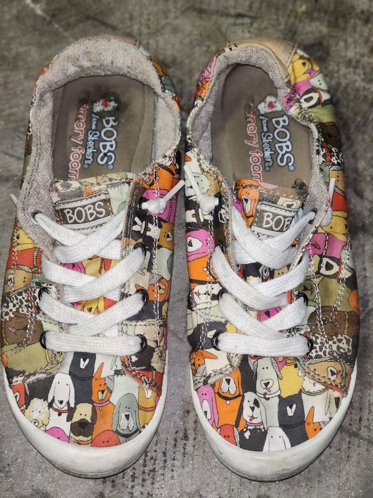 Skechers BOBS Women's Beach Bingo-Dog House Party Lavender/Multi