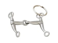 Formay 169902 western CP tom-thumb snaffle bit key chain app. 2"x3",cowboy