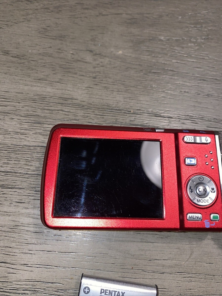 Pentax Optio M60 10MP Digital Camera 5X Optical Untested Sold As