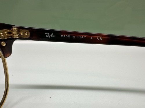 Ray-Ban RB 5154 2372 Brown Gold Horn Rimmed Eyeglasses 49-21 140 FRAMES ONLY - Picture 5 of 9