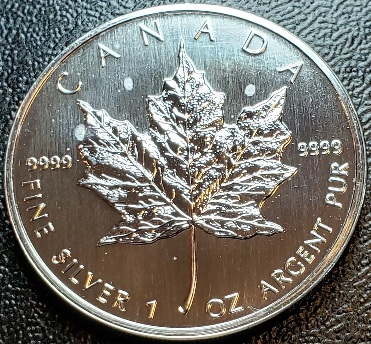 Canadian Maple Leaf Uncertified Silver Bullion Coins 1997 for sale