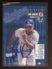 2001 MLB Showdown ALEX CORA Signed Card autograph auto DODGERS RED SOX