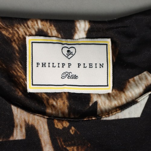Philipp Plein Jersey Animalier Viscosa Segunda Mano Talla XS - Imagen 7 de 7