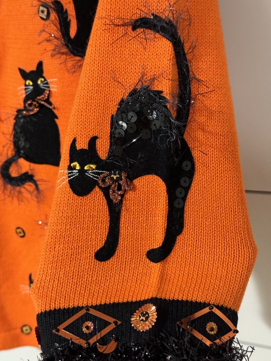NEW Design Options by Philip and Jane Gordon Black Cat Cardigan