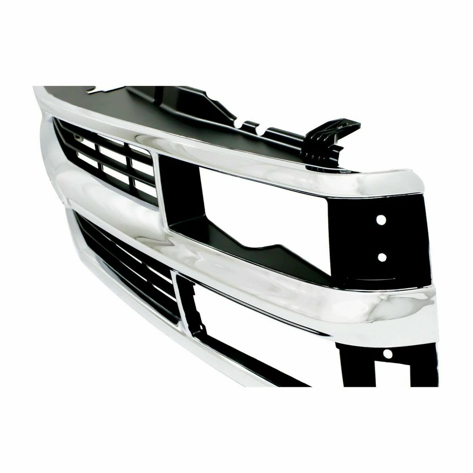 Chrome Black Grille For 1994-1999 Chevrolet C/K 1995-2000 Tahoe GM1200238 - Image 2 of 4