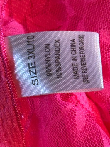 Vintage Y2K Boy Shorts Floral Mesh Lace Cheeky 3x BTIGHT HOT PINK - Picture 7 of 7