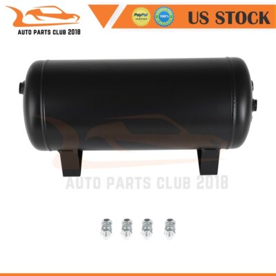 2 Gallon 6 Ports Train Horn Air Tank Compressor For Air Ride Suspension 200PSI