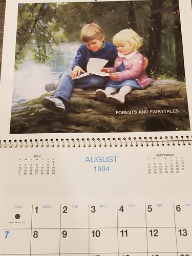 1994 CALENDAR "Childhood Dreams" By Donald Zolan RARE - Picture 9 of 12