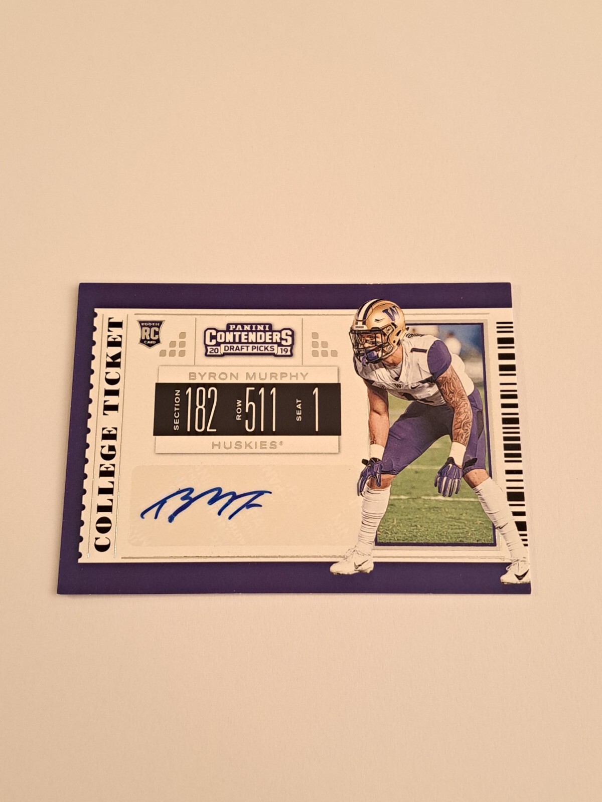 Byron Murphy Panini Contenders Draft Picks #237 College Ticket Autograph