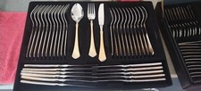Ménagère SBS Bestecke Solingen 70 couverts plaqués or 23/24 carats Neuve